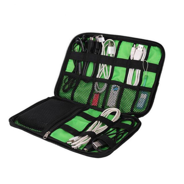 ZhanBag High Grade Nylon Waterproof Travel Electronics Accessories Organiser Bag Case for Chargers Cables etc,Accessories Bag