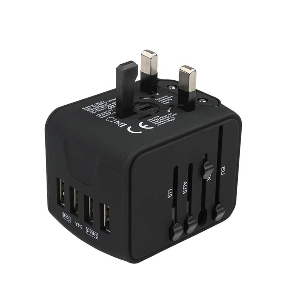 Travel Socket Adapter with USB Ports Travel Socket Adapter with USB Ports